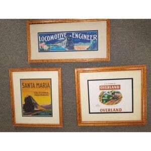 Birds Eye  Maple Frames/w train pictures